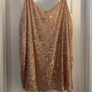 Torrid all sequin top.